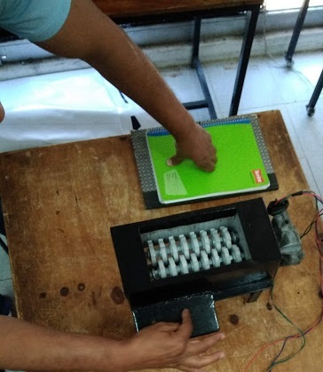 Trituradora con cuchullas impesas en 3D